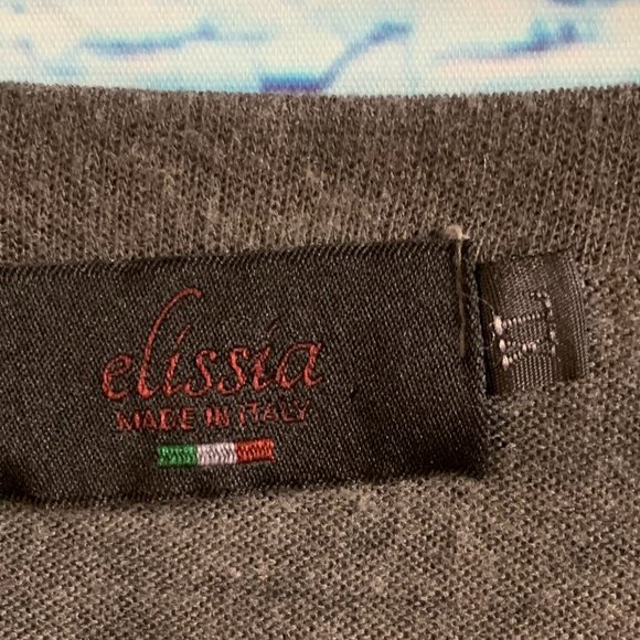 Elissia Distressed and Embellished Mixed Media T-Shirt - Picture 3 of 7